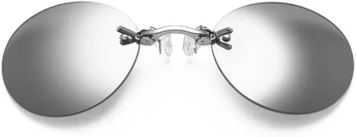 Vista 6 de Pack de 3 gafas de sol retro con clip en nariz Matrix Morpheus Movie sin montura