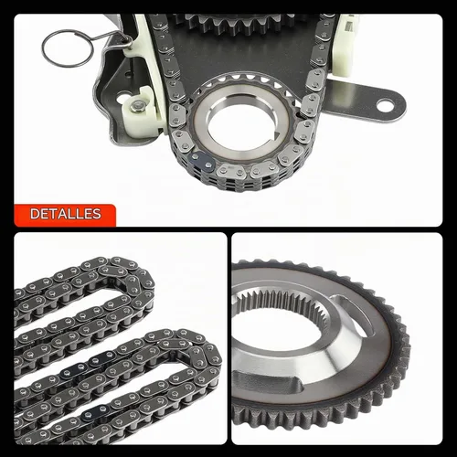 Vista 10 de A-Premium Kit de cadena de distribución del motor con tensor - compatible con SOHC, 6Cyl 3.7L - Compatible con Dodge, Ram, Jeep y Mitsubishi