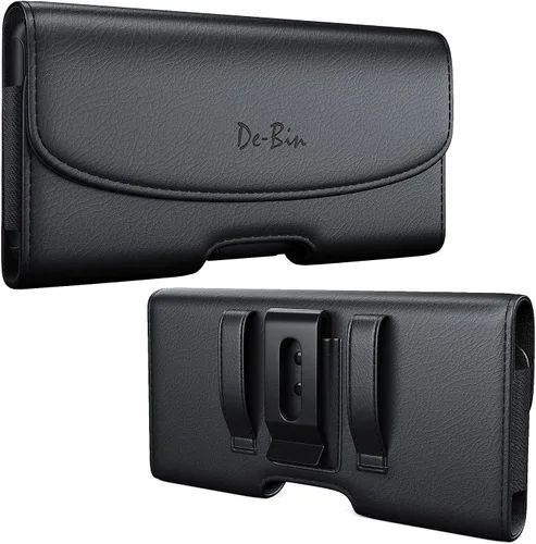Vista 8 de PREMIUM Clip de cinturón Funda de piel para iPhone 6 (encaja con Funda OtterBox / LifeProof a prueba de agua), Negro 2