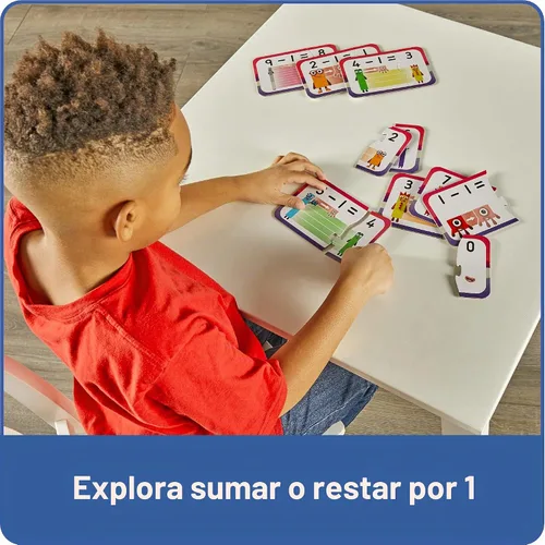 Vista 5 de hand2mind Numberblocks - Juego de rompecabezas para sumar y restar, juegos de suma y resta, rompecabezas de números, juegos de matemáticas
