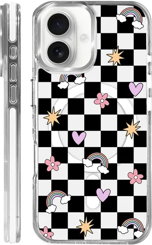 Vista 28 de Funda para iPhone 13/14 [compatible con Magsafe], funda magnética transparente de silicona a prueba de golpes con patrón de versículos de la Biblia