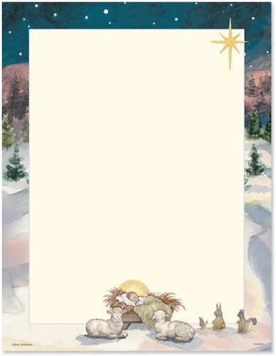 Vista 12 de Current - Papelería navideña de campanas plateadas, para cartas de Navidad o notas escritas a mano, 25 hojas, 8½ x 11 pulgadas, compatible con Bells
