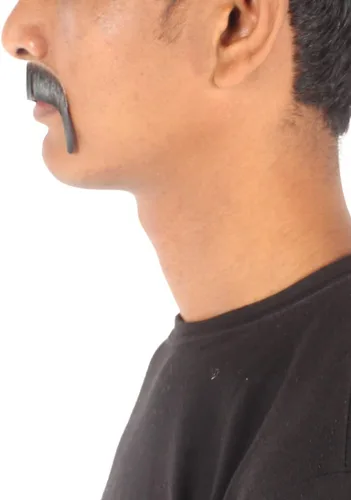 Vista 4 de Cabello humano para hombre, bigote, cosplay, pelo facial
