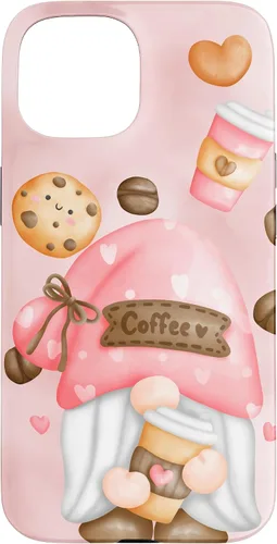 Vista 6 de Cute Coffee Gnomie for Garden Gnome Lovers and Gardener Case for iPhone 17