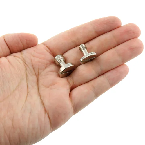 Vista 5 de 6 tornillos de liberación rápida para cámara, 3 tornillos de 3/8 pulgadas y 3 tornillos de cámara de placa de liberación rápida (QR) para trípode