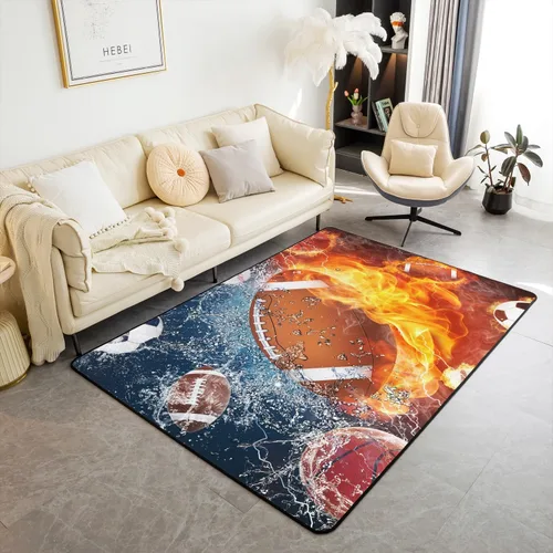 Vista 29 de Erosebridal Alfombra de motocross de 3 x 5 pies para mesita de noche, alfombra de motociclista para niños, adolescentes, motocicleta, deportes