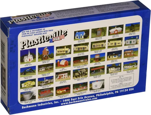 Vista 2 de Bachmann Trenes - PLASTICVILLE U.S.A. EDIFICIOS – KITS CLÁSICOS - ESTACIÓN DE POLICÍA - Escala HO