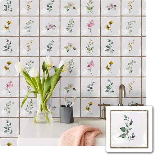 Vista 10 de Alwayspon Vinilo adhesivo efecto piedra, pegatinas para azulejos de pared autoadhesivas, protector antisalpicaduras para cocina y baño, T026