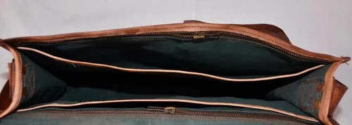 Vista 4 de 15 "nuevo marrón para hombre genuino vintage cuero mensajero bolso hombro portátil, Marrón