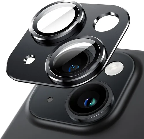 Vista 15 de JETech Protector de lente de cámara para iPhone 17 de 6.3 pulgadas, cobertura completa, cubierta de anillo de vidrio templado 9H, placa de metal
