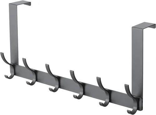 Vista 7 de BOOMIBOO Ganchos para colgar sobre la puerta, colgador de puerta resistente, toallero con ganchos para toallas para baño, 12 ganchos grandes sobre