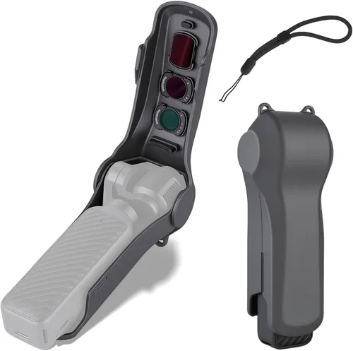 Vista 10 de Walking Way Funda protectora para DJI Osmo Pocket 3/4 y Xtra Muse/2, funda de transporte rígida con almacenamiento de filtro, funda protectora