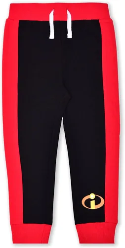 Vista 4 de Disney The Incredibles - Conjunto de camiseta de manga corta y pantalones deportivos para niños pequeños, pequeños y grandes, rojonegro