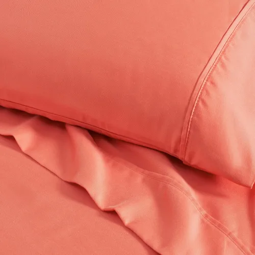 Vista 4 de Superior 1200 Thread Count Cotton Blend Sheet Set, Deep Pocket Sheets, 1 Elastic Deep Pocket Fitted Sheet, 1 Flat Sheet, 2 Pillowcases, Cotton Rich