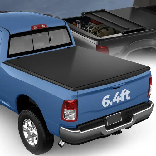 Vista 17 de Auto Dynasty Cubierta FRP Tonneau de perfil bajo para Ram 1500 2019-2025