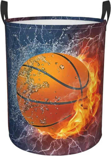 Vista 20 de Cestas de almacenamiento deportivas geniales y plegables para niños y hombres, cestas de almacenamiento grandes para ropa sucia de baloncesto