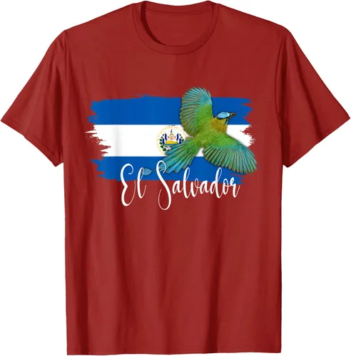Vista 68 de Camiseta con la bandera de El Salvador, mapa de El Salvador, camiseta de Salvador para mujer, Negro