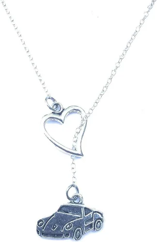 Vista 5 de I Love Porsche Silver Lariat Y Collar.