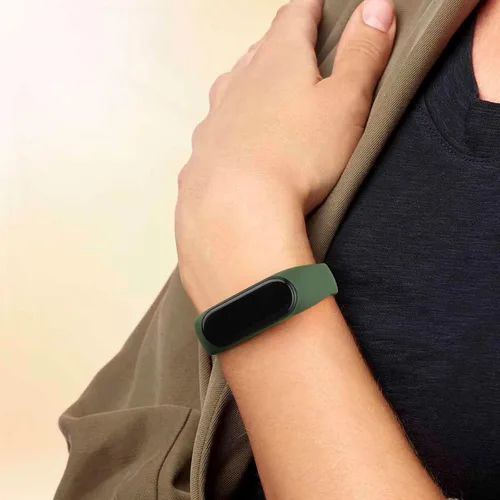Vista 4 de AK Pulseras de silicona – Bandas suaves paquete de 3 para Xiaomi Mi Band 5, Mi Band 6, Amazfit Band 5 y Band 6 – Correa deportiva para mujeres