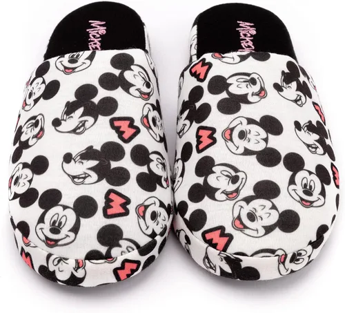 Vista 4 de Disney Mickey Mouse Womens Slippers All Over Print Ladies Shoes