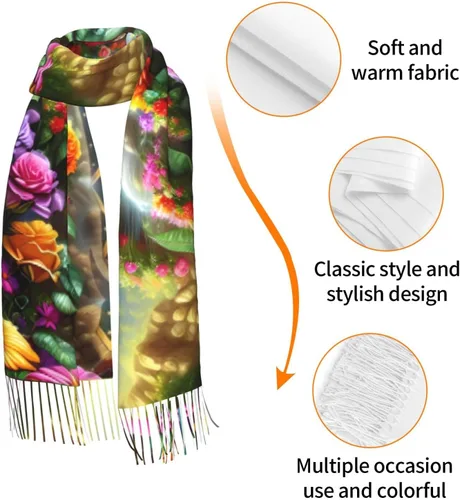 Vista 6 de Waygotee Our Lady Of Guadalupe Virgin Mary Soft Cashmere - Bufandas ligeras para mujer, chales grandes y envolturas de regalo de Navidad, Aa-08