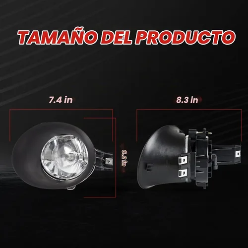 Vista 9 de Conjunto de luces antiniebla de repuesto para 2002-2008 Ram 1500, 2003-2009 Ram 2500, 2003-2010 Ram 3500 camioneta pickup, 2005-2006 Durango