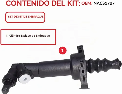 Vista 3 de Cilindro esclavo de embrague compatible con Tt Jetta Golf Beetle Base Classic Sport Tdi Europa Gl Gls Gti Cabrio Edición Limitada Verano Edición