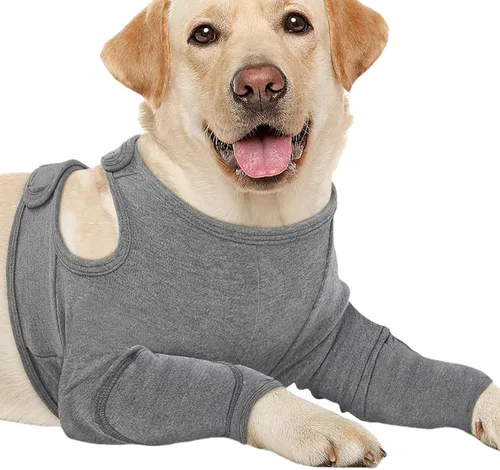 Vista 9 de Dog Anti-Lick Wounds Sleeves Anti Licking Front Leg Protection Sleeve Brace Front Leg Protection Tool Simple Design for Small Large Dogs