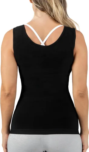 Vista 3 de Kewlioo Camiseta sin mangas de sauna premium para mujer, camiseta de sauna adelgazante para mujer, chaleco de sudor para entrenamientos, yoga