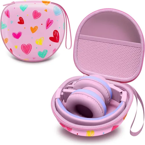 Vista 29 de Funda para auriculares plegables para niños, color negro (solo funda)