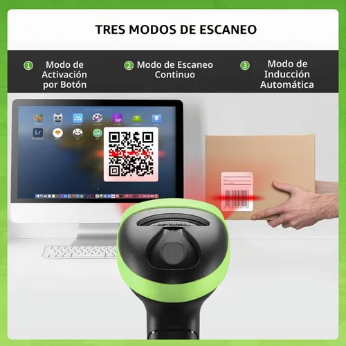Vista 4 de Lector de escáner de código de barras 2D USB portátil NetumScan