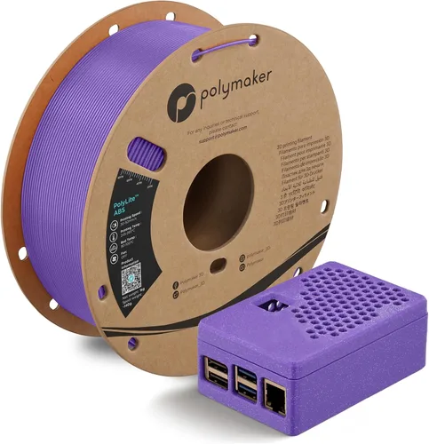 Vista 18 de Polymaker Filamento ABS Pro para impresora 3D de 0.069 pulgadas, color negro, ABS de grado de ingeniería de 2.2 lbs con alta resistencia al calor