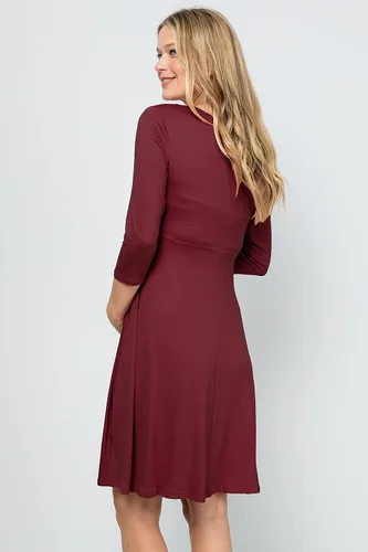 Vista 4 de My Bump Vestido de maternidad floral para mujer (fabricado en Estados Unidos)