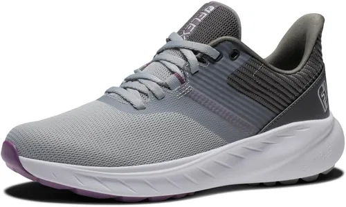 Vista 13 de FootJoy FJ Flex - Zapatos de golf para mujer, estilo de temporada anterior Gris/Blanco/Lavanda