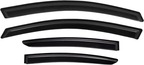 Vista 3 de Lightronic Visera de ventana de ventilación automática de montaje exterior extra duradera, compatible con Nissan Versa Sedan 2012-2019