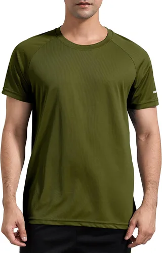 Vista 2 de Holure Camisa de entrenamiento de manga corta de secado rápido para hombre