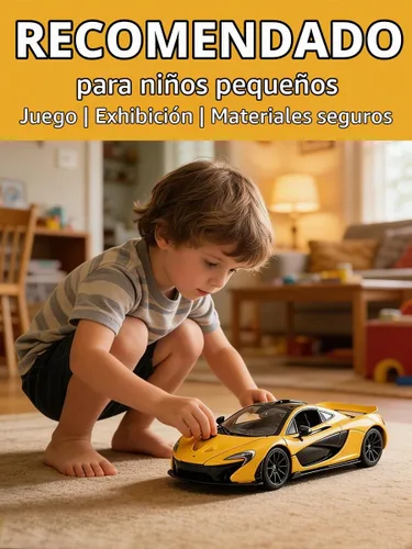 Vista 6 de RASTAR 1/24 Officially Licensed Diecast Car Model for McLaren P1, Yellow