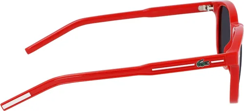 Vista 7 de Lacoste Lentes de sol rectangulares grises para hombre L3639S 615 49, Rojo