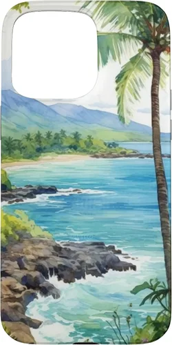 Vista 31 de Tropical Hawaii Forest Beach Ocean Art Aesthetic Case for iPhone 16