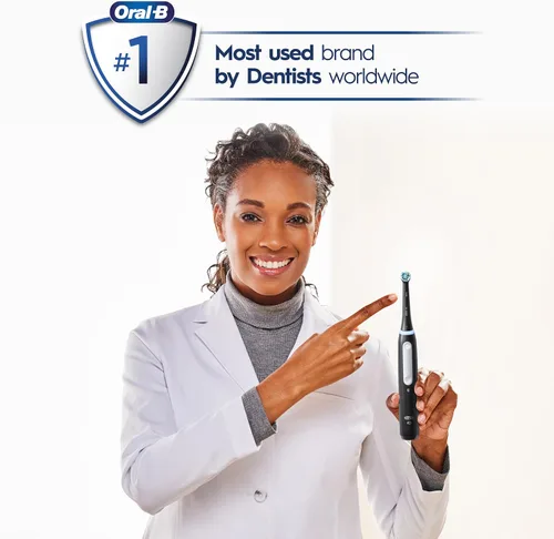 Vista 8 de Oral-B iO Series 4 Cepillo de dientes eléctrico con (1) cabezal de cepillo, recargable, negro