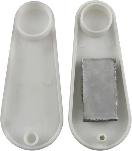 Vista 4 de Paquete de 2 cables de repuesto de plástico de 1.76 oz de repuesto para persianas enrollables, cordón blanco, cadena vertical para persianas