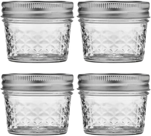 Vista 11 de Ball Frascos de Gelatina de Cristal Acolchado de Boca Ancha con Tapas y Bandas, Usados para Enlatado, Encurtido, Jugo, Mermelada, Gelatina