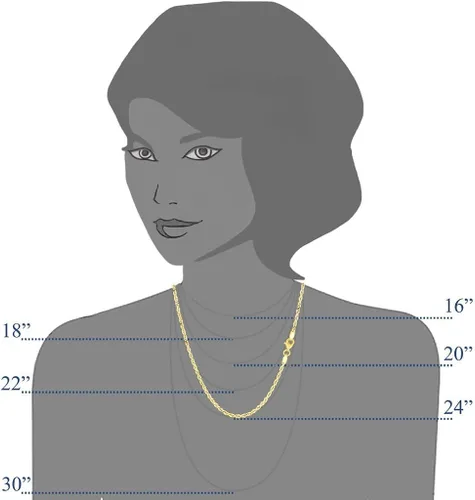 Vista 2 de The Diamond Deal 10k REAL Yellow Gold 2.5mm Shiny Hollow Rope Chain Necklace for Pendants and Charms with Lobster-Claw Clasp