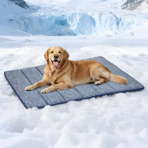 Vista 20 de Tapete refrescante para perros pequeños, almohadilla ortopédica de espuma viscoelástica de 24 x 18 pulgadas para verano, QMAX>0.5, almohadilla