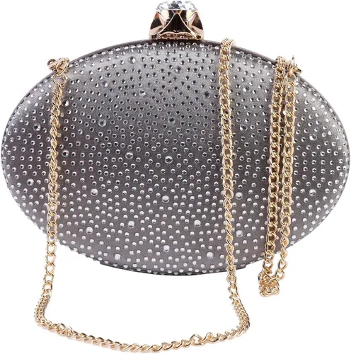 Vista 2 de Damara Womens Oval brillantes parte posterior suave Noche Bolsa