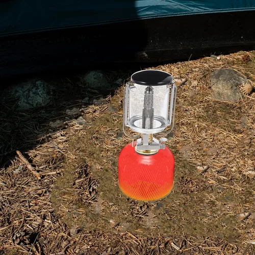 Vista 5 de Healifty Linterna compacta de gas propano con bolsa de almacenamiento, lámpara de campamento al aire libre para senderismo, pesca, iluminación