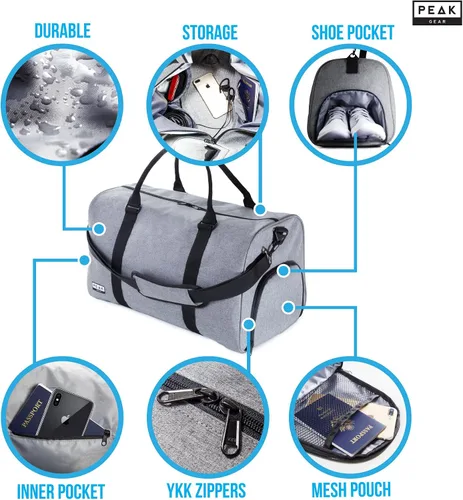 Vista 2 de Weekender Duffel - Parent, Gris), Duffel-P