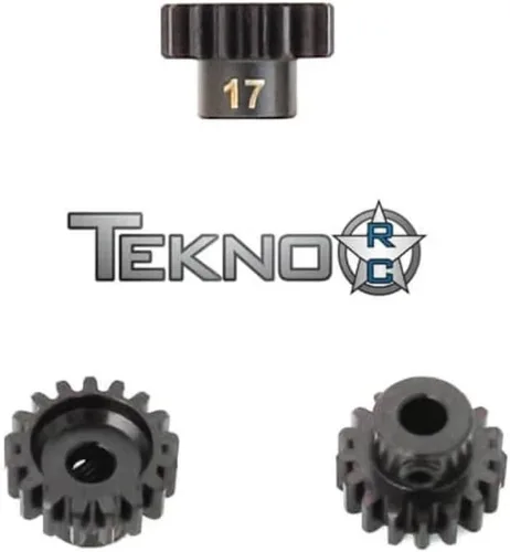 Vista 2 de TEKNO RC LLC M5 Engranaje de piñón 17t MOD1 0.197 in orificio M5 Tornillo de ajuste TKR4177 Engranajes y diferenciales