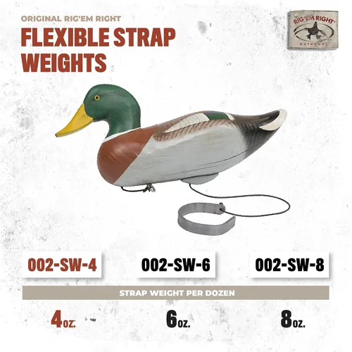 Vista 4 de Rig'Em Right Waterfowl - Correa flexible para anclar señuelos al suelo