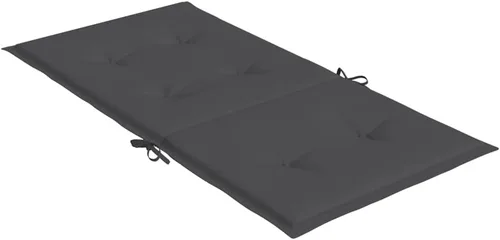 Vista 6 de Cojines de silla Lowback, 4 unidades, color antracita melange, 39.4 x 19.7 x 1.6 pulgadas, cojines de tela para Sillas De Comedor, cojines y cojines